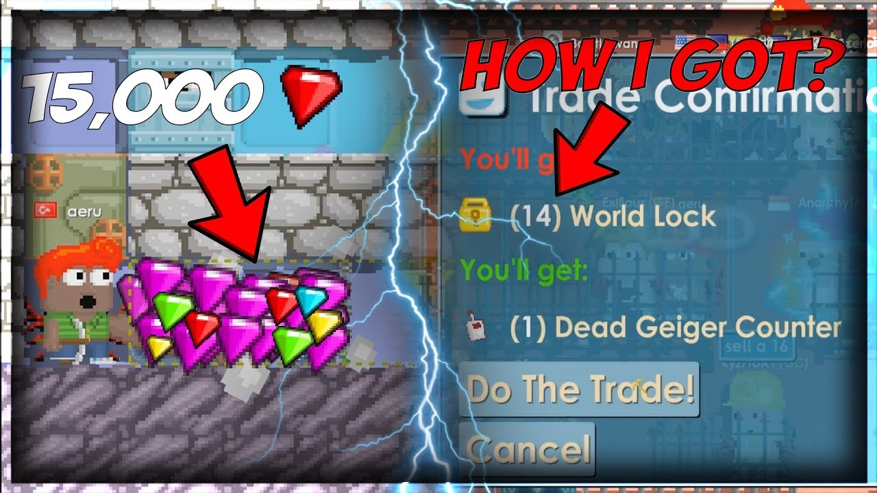 I Got Many Gems and I Bought Geiger Counter│#9│Dirt To Diamond Lock│Growtopia(그로우토피아)