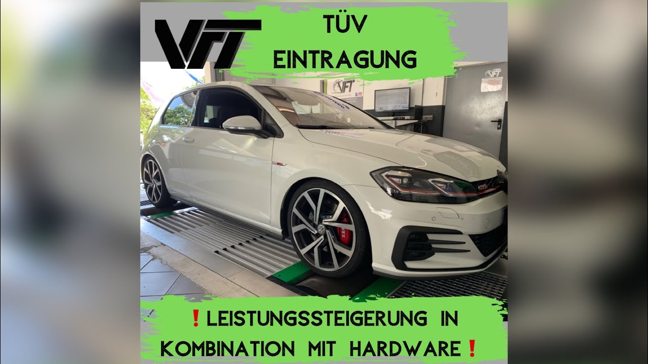 MQB EA888 T&Uuml;V Abnahme Leistungssteigerung in Kombination mit Hardware