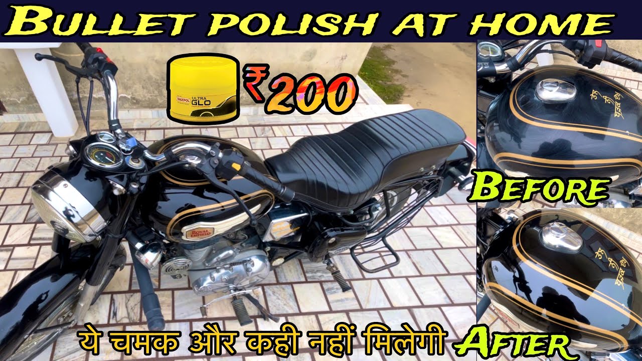 Bullet polish at home 🏠 and all ￼ scratch remove ( how to apply waxpol polish)@arshdeepsivia3330