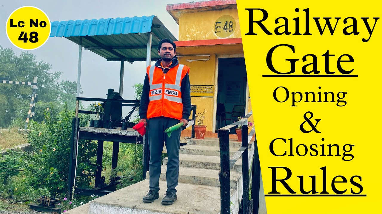 रेलवे गेट को खोलने और बंद करने के नियम 🚂। railway gateman daily life style ! ￼@Loco_ki_pathsala