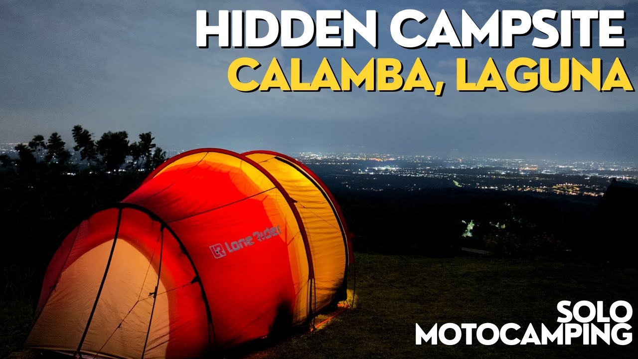 HIDDEN CAMPSITE IN CALAMBA LAGUNA | SOLO MOTOCAMPING | LONE RIDER MOTOTENT