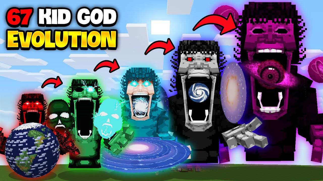 Minecraft But I Evolve 67 KID GOD Phase 99999999