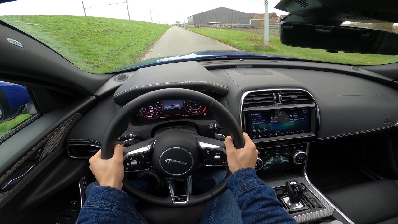 POV: Jaguar XE P250 SE R-Dynamic 2.0l RWD (250hp & 365nm) // Exhaust sounds, 0-100 km/u,...