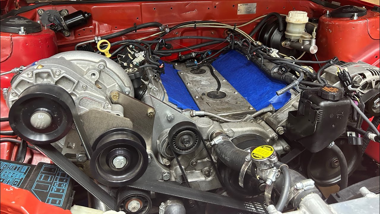 Rear main seal leak(?) and the carnage - LS Dodge Stealth