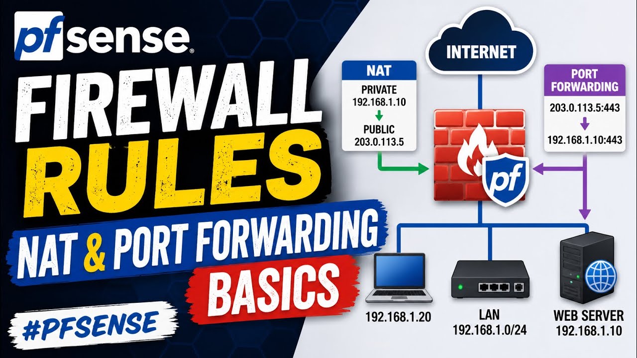 Firewall Rules NAT & Port Forwarding Basics #pfsense