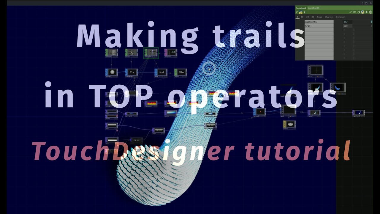 Making TOP trails (TouchDesigner tutorial)