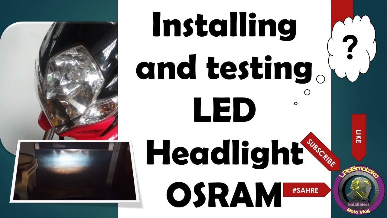 Raider 150 stock head light vs LED head light