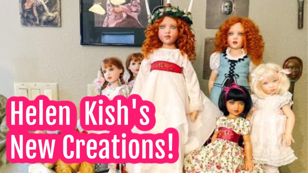 Live Video with Doll Artist Helen Kish with Two New Vinyl Dolls