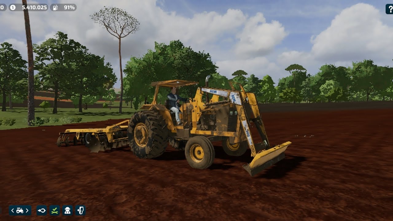Derrubando mais árvores e arando para começar o plantio 🌳🤠📸