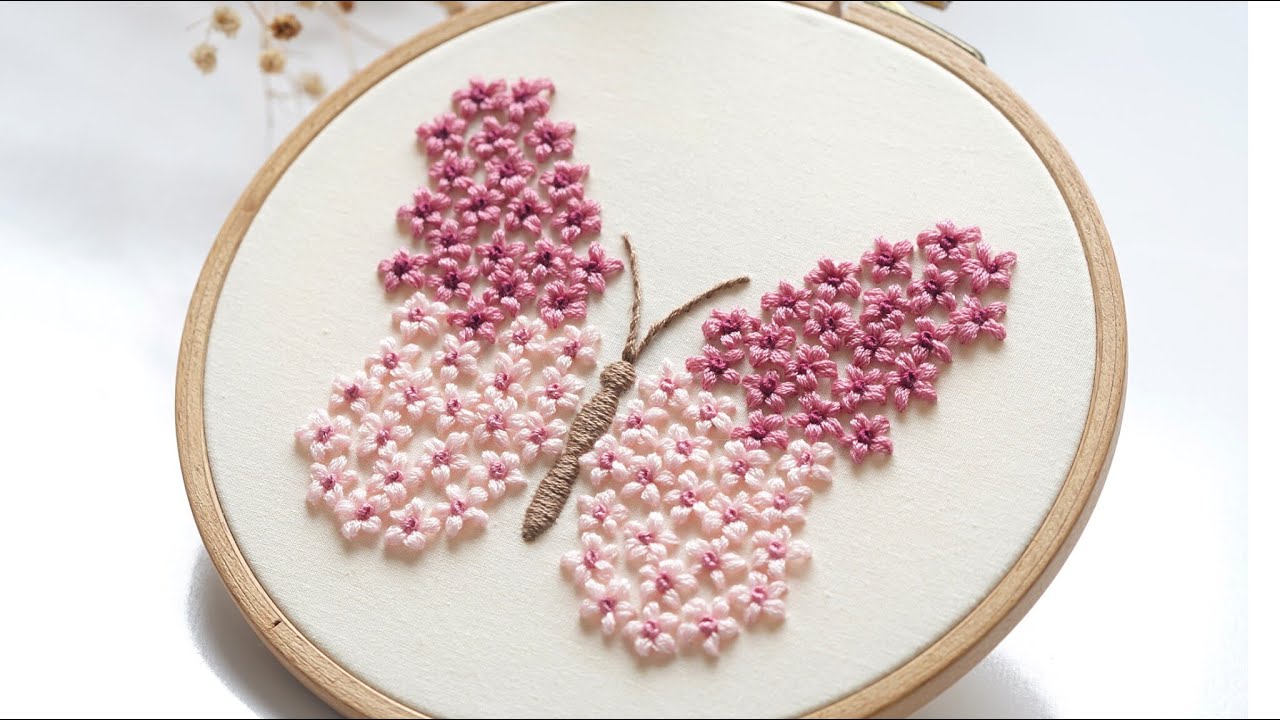 Floral Butterfly, new embroidery pattern is live on store :)