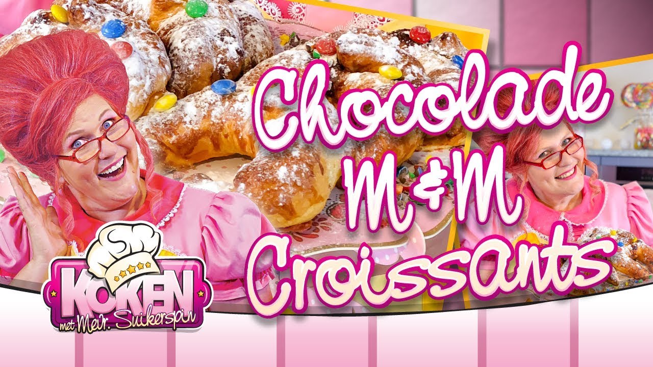 CHOCOLADE M&M CROISSANTS | 🍭 Koken met Mevrouw Suikerspin #4