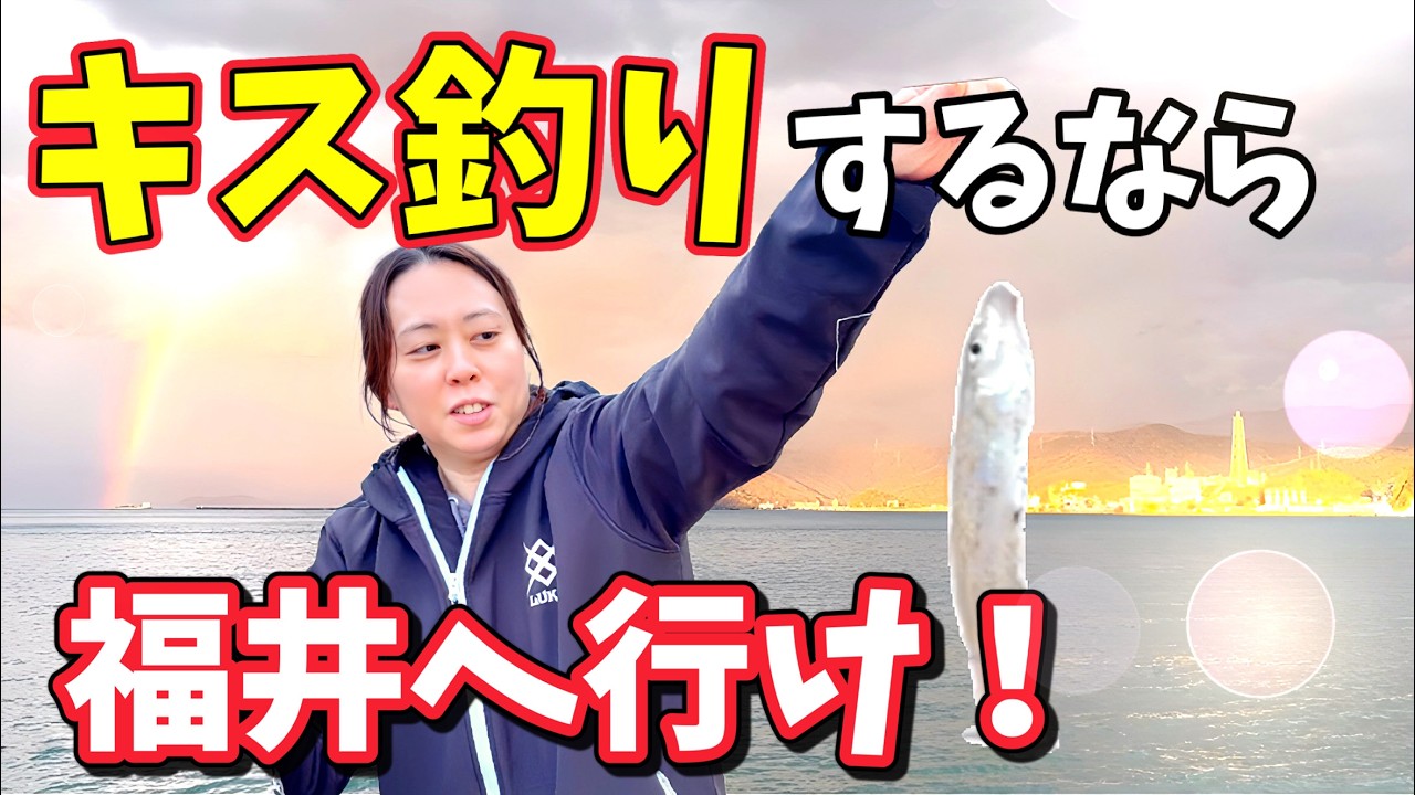 【釣り】キス釣りするなら福井県がおすすめ‼️気比の松原で弾丸釣行‼️