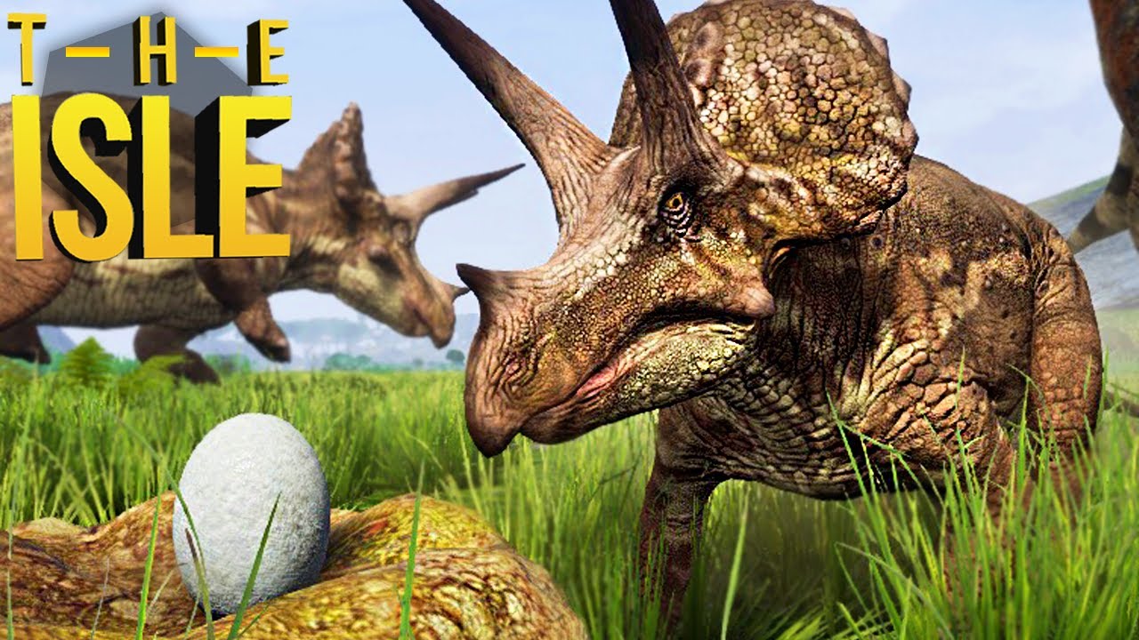 The Isle Realismo - Bebê Triceratops, Enfrentando T-Rex, Família Dinossauro! | (#138) (PT-BR)