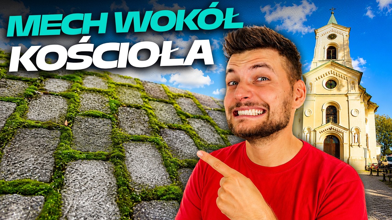 RENOWACJA KOSTKI KOŁO KOŚCIOŁA, MYCIE, ODCHWASZCZANIE, ZAPIASKOWYWANIE SPOIN | DOMINIKMALUJE