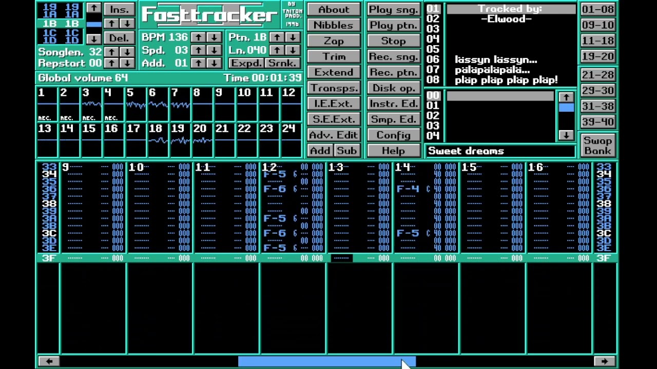 Fast Tracker Music: Sweet Dreams By Elwood.