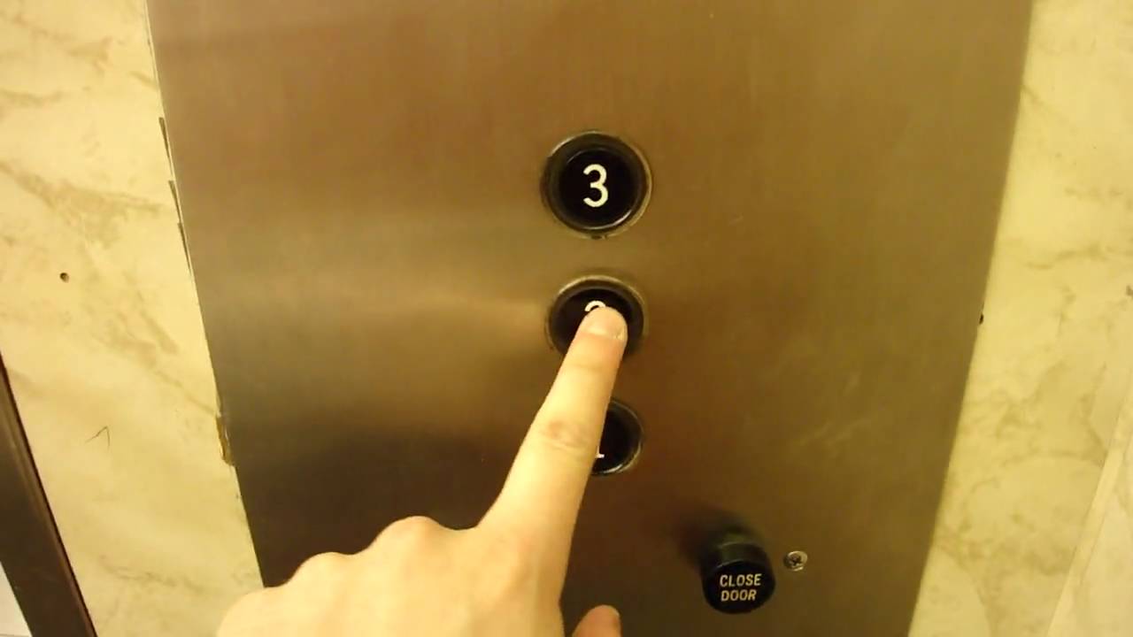 Vintage Otis Hydraulic Elevator at Macy's Northlake Mall Atlanta (with Lexan Buttons)