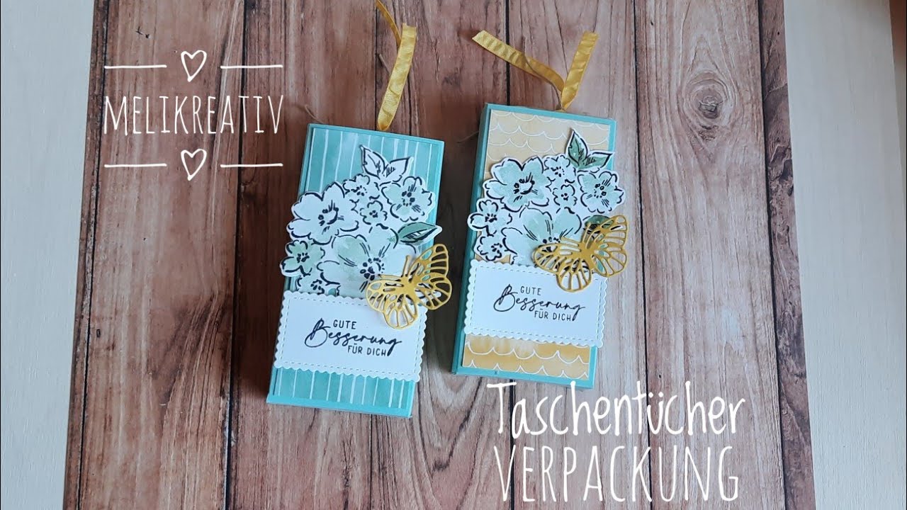 😷Taschentücher-Verpackung🤧/Anleitungsvideo/Stampin'Up!