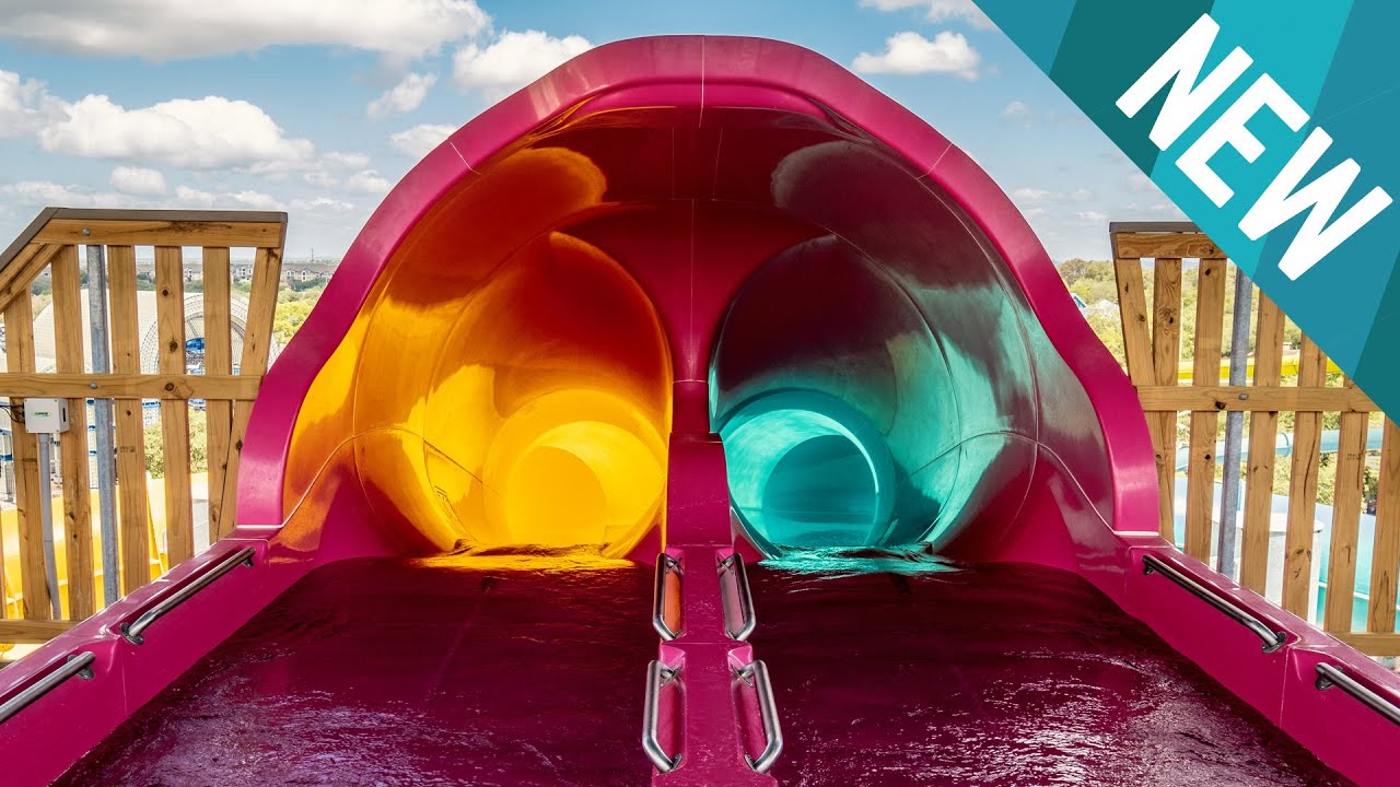 Aquatica San Antonio - NEW Riptide Race Water Slide POV | SeaWorld Texas