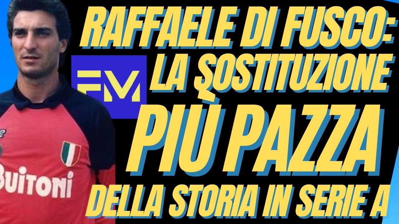 La SOSTITUZIONE più pazza della storia: DI FUSCO da portiere ad attaccante