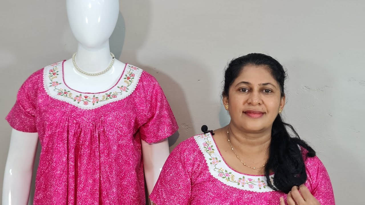 ELSA BRAND XL PLEATED NIGHTIES  / FOR BOOKING...9447326477@ ELSA FASHIONS. 