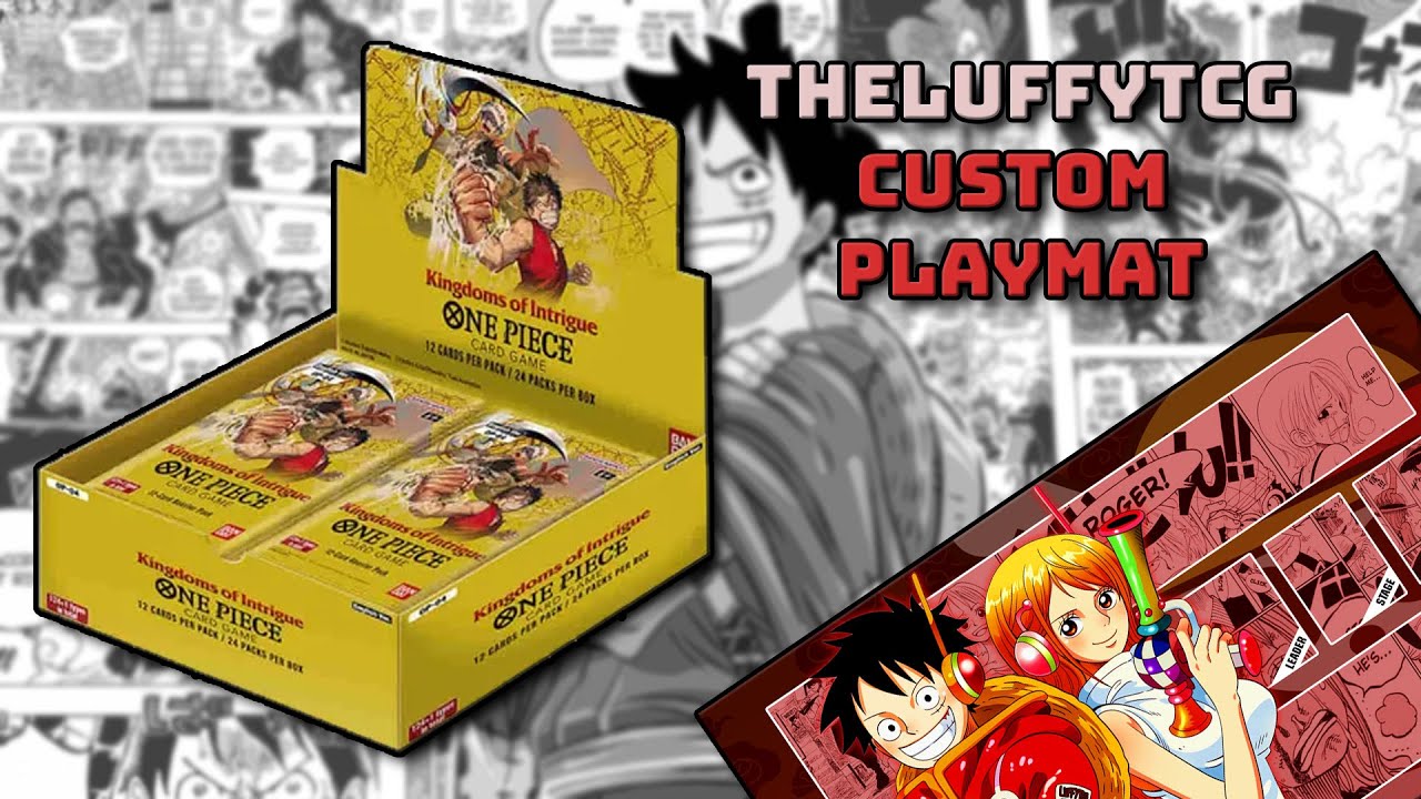 OP04 Booster Box Opening AND MY NEW CUSTOM PLAYMAT!!
