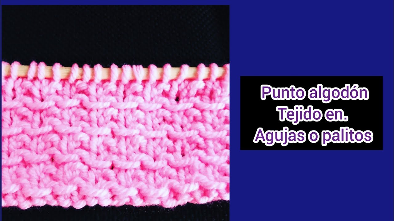 Punto algodón tejido en agujas o palitos para bufanda, cobija, suéter