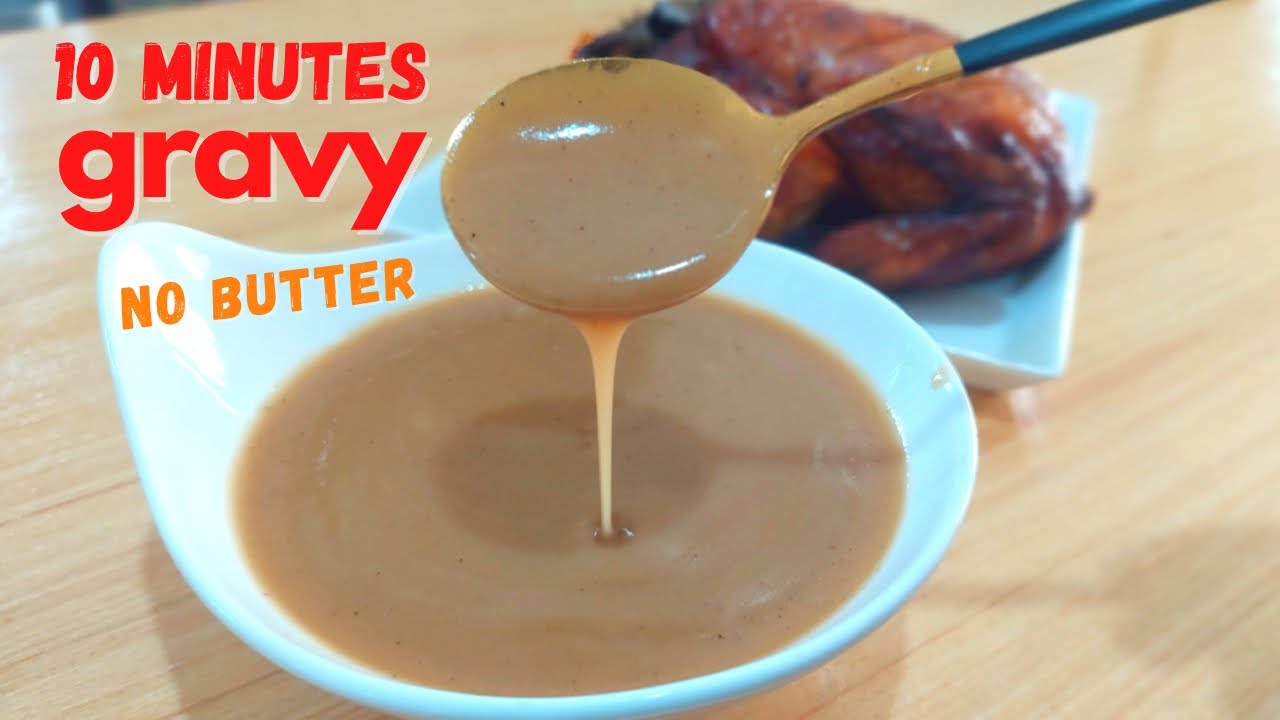 HOW TO MAKE PERFECT GRAVY | NO BUTTER GRAVY | GRAVY USING CHICKEN DRIPPINGS / MEAT JUICES