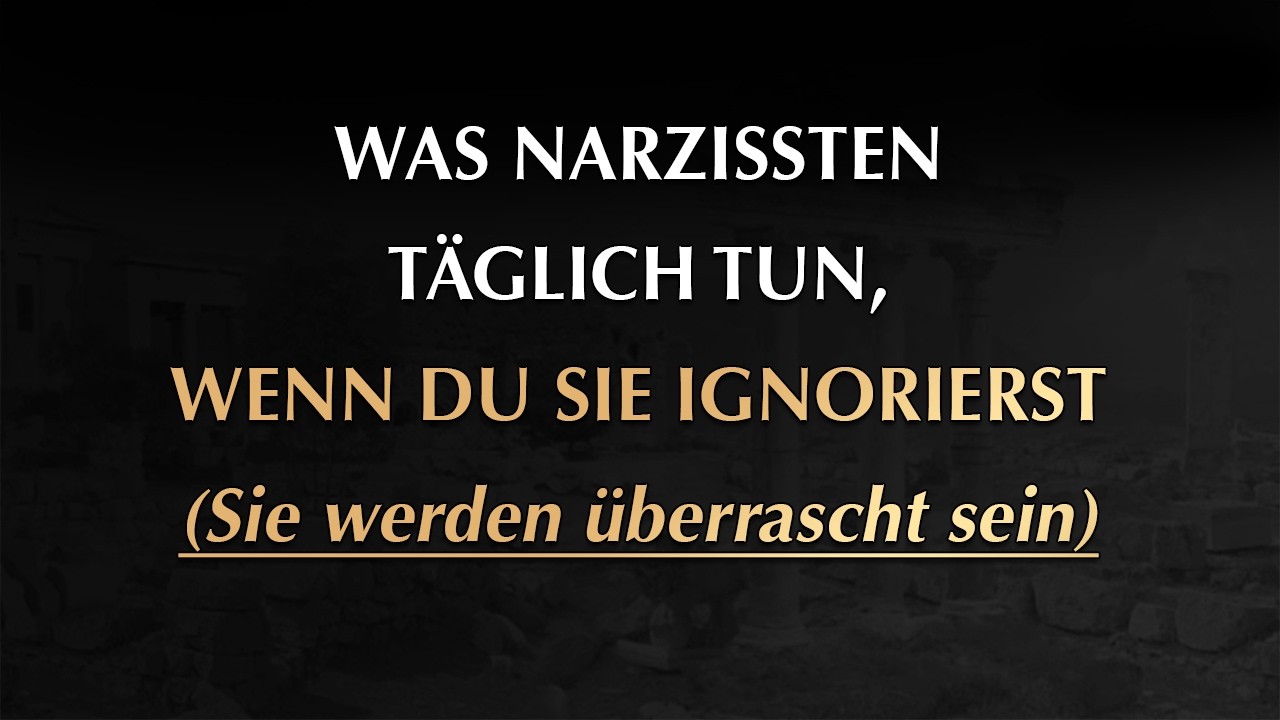 Narzissten tun das täglich, nachdem du sie ignorierst | Narzissmus