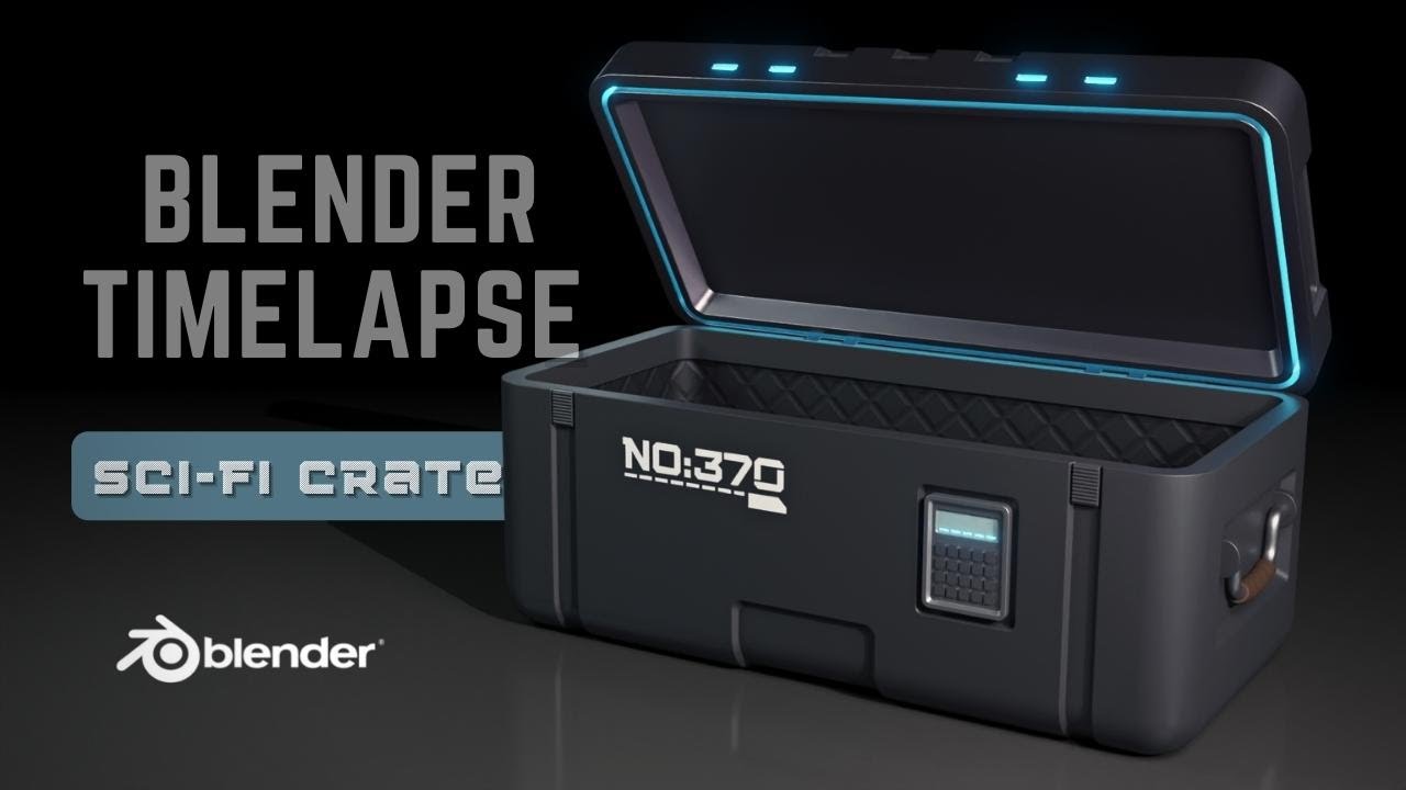 3D Modeling Sci-Fi Crate - Blender 3.0