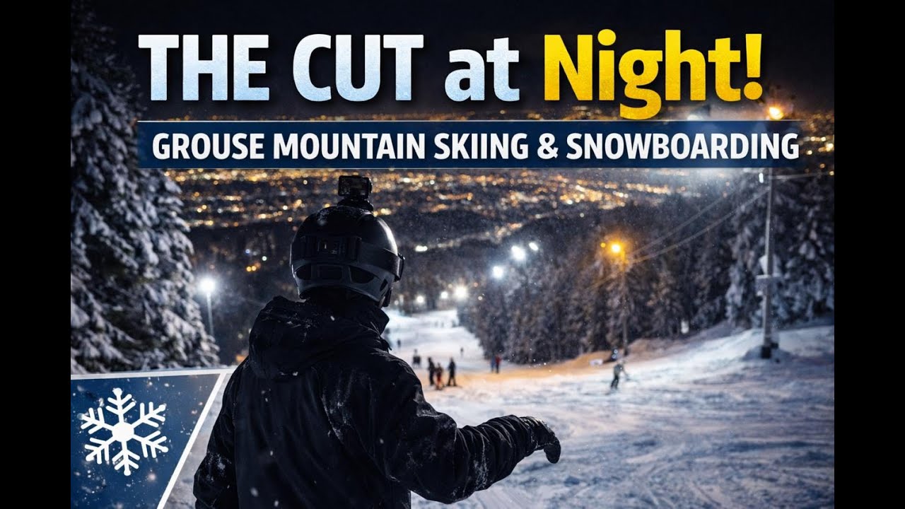 THE CUT at Night ❄️🏂 | Grouse Mountain Skiing & Snowboarding