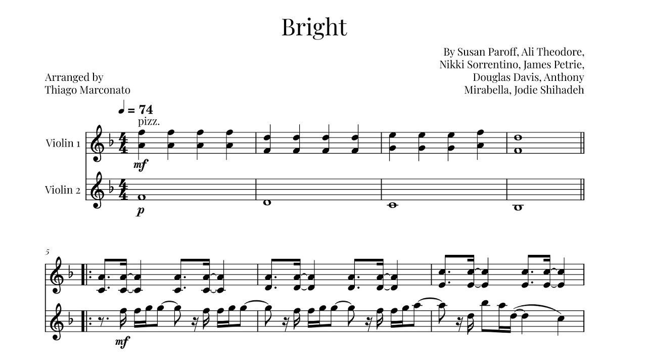 BRIGHT (Julie and the Phantoms) | Violin duet
