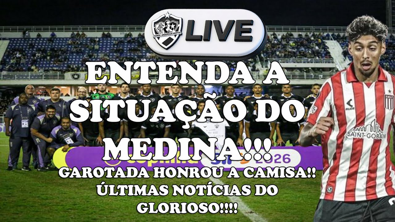 LIVE ALVINEGRA RAIZ - ENTENDA TODA A SITUAÇÃO DO MEDINA- GAROTADA HONROU A CAMISA!ÚLTIMAS NOTÍCIAS