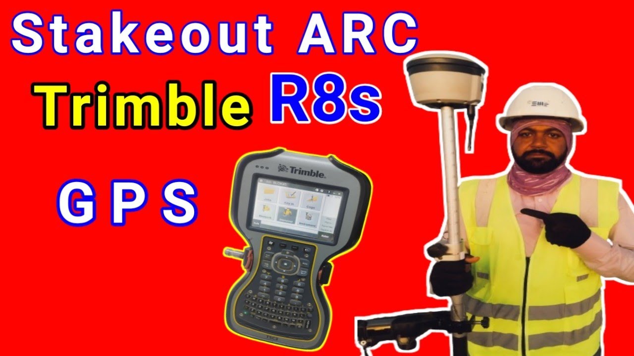 how to stakeout arc with Trimble gps R8s in urdu hindi language