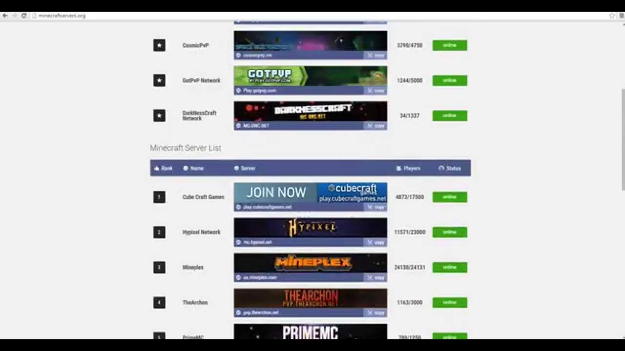 How to make your server go on minecraftservers.org