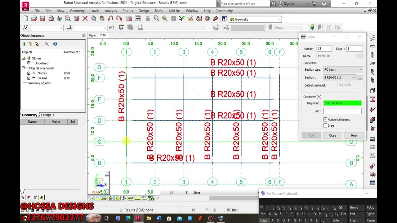 ROBOT SRUCTURAL ANALYSIS TUTORIAL PART 1 FOR BEGINERS (
