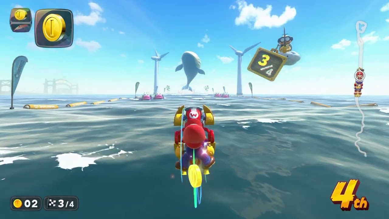 Mario Kart World: Whistlestop Summit to Koopa Troopa Beach Route (Pre 1.4.0 Update)