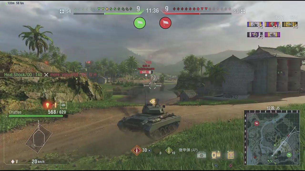 WoT成長記録　2ヶ月目-6　ティア5　軽戦車　珠江