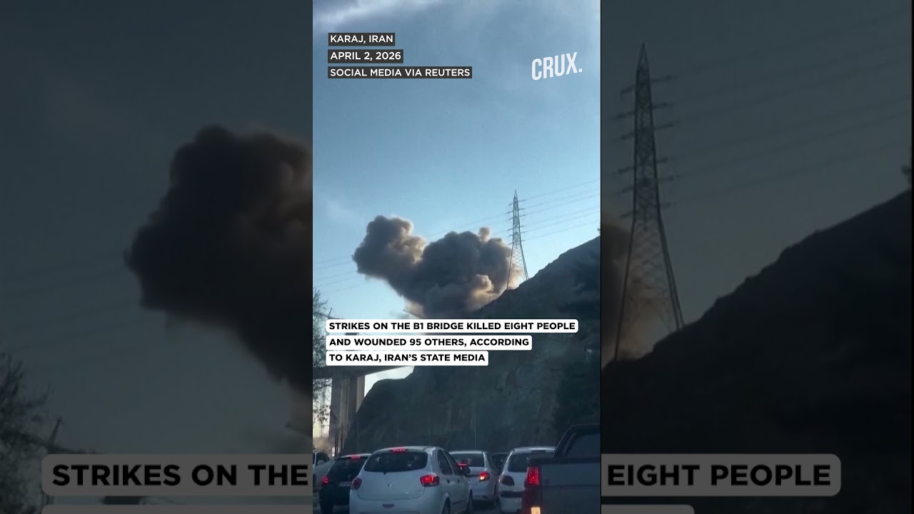 Iran&rsquo;s Iconic B1 Bridge Split in Half After 'Direct' US Hits, Trump Shows Video&rdquo;