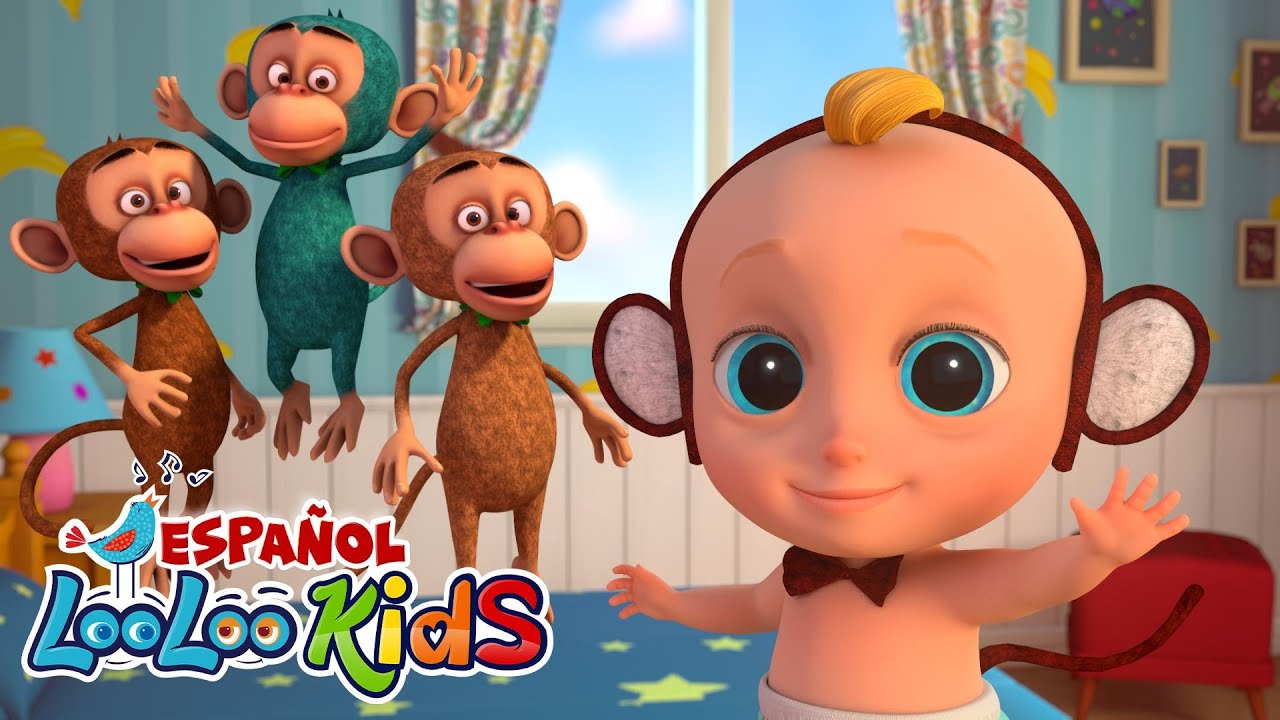 Cinco Monitos y Mas | 1+ HORA De Coleccion de Canciones Infantiles | LooLoo Kids en Espanol