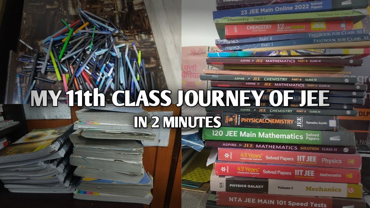 My 11th Class Journey Of Jee In 2 Minutes || a day in a life of jee aspirant |  #studyvlog #jee2024