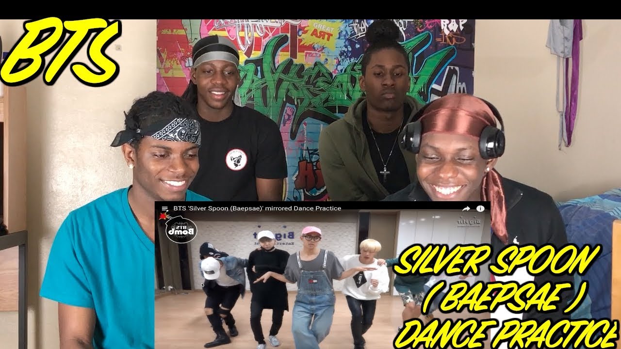 BTS 'Silver Spoon (Baepsae)' mirrored Dance Practice - REACTION