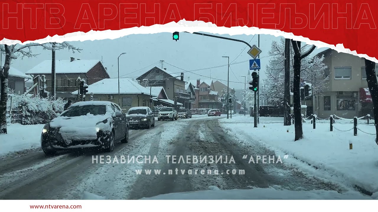 Bijeljina pod snijegom 4. 1. 2026. g. 🌨️❄️