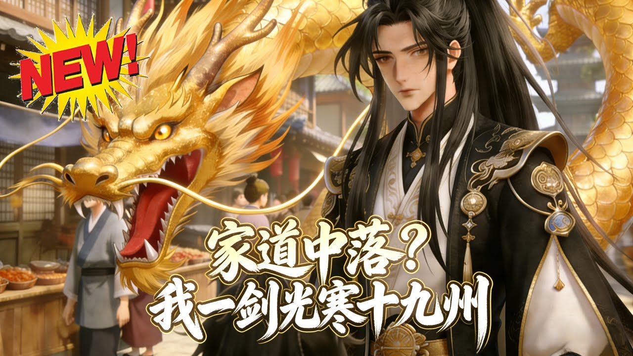 ⚡【新番速递】《家道中落？我一剑光寒十九州》家道中落的顾家有洗剑池秘宝，公主假意下嫁夺宝，竟密谋突破后血洗顾家！ #玄幻 #武侠 #逆袭 #爱看动漫