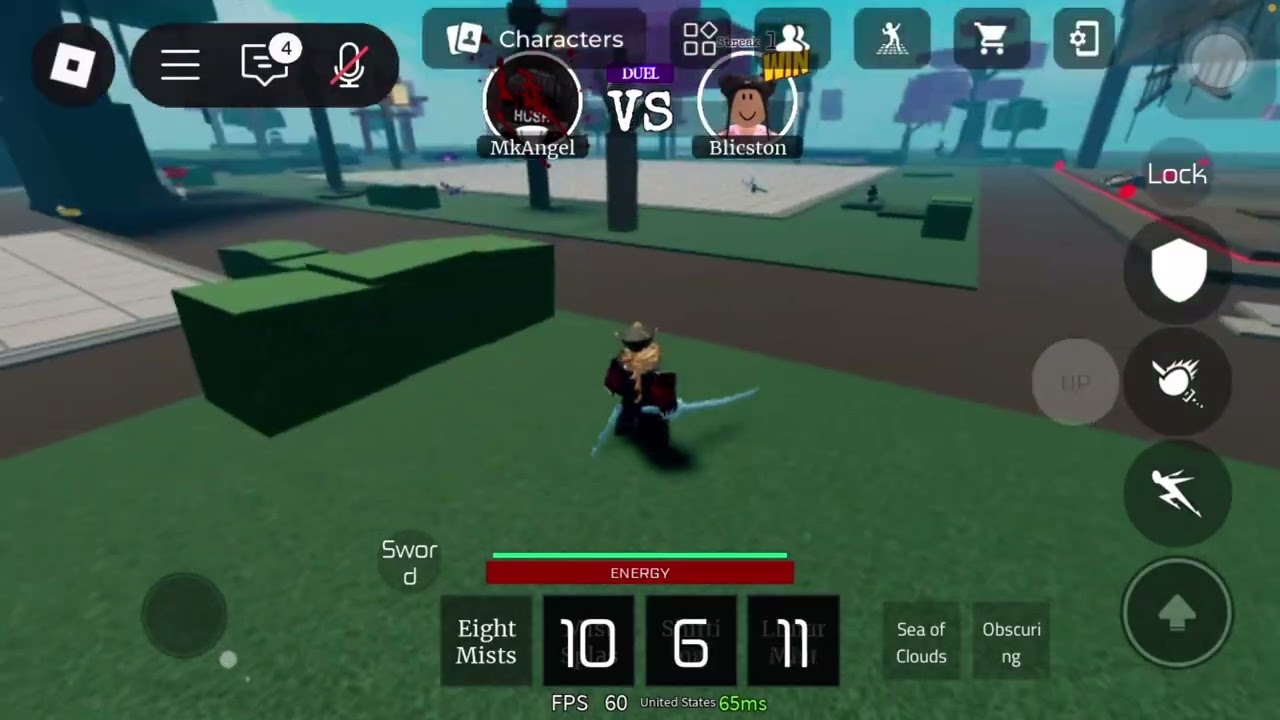 Destroying teamers in a 1v2 as Upper Moon 2 (Roblox Slayer Battlegrounds)