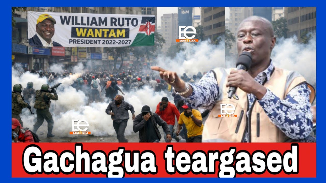 Wantam Ruto teargasses Gachagua-Kalonzo rally Nairobi CBD as Chants of Ruto wantam Rocks Nairobi