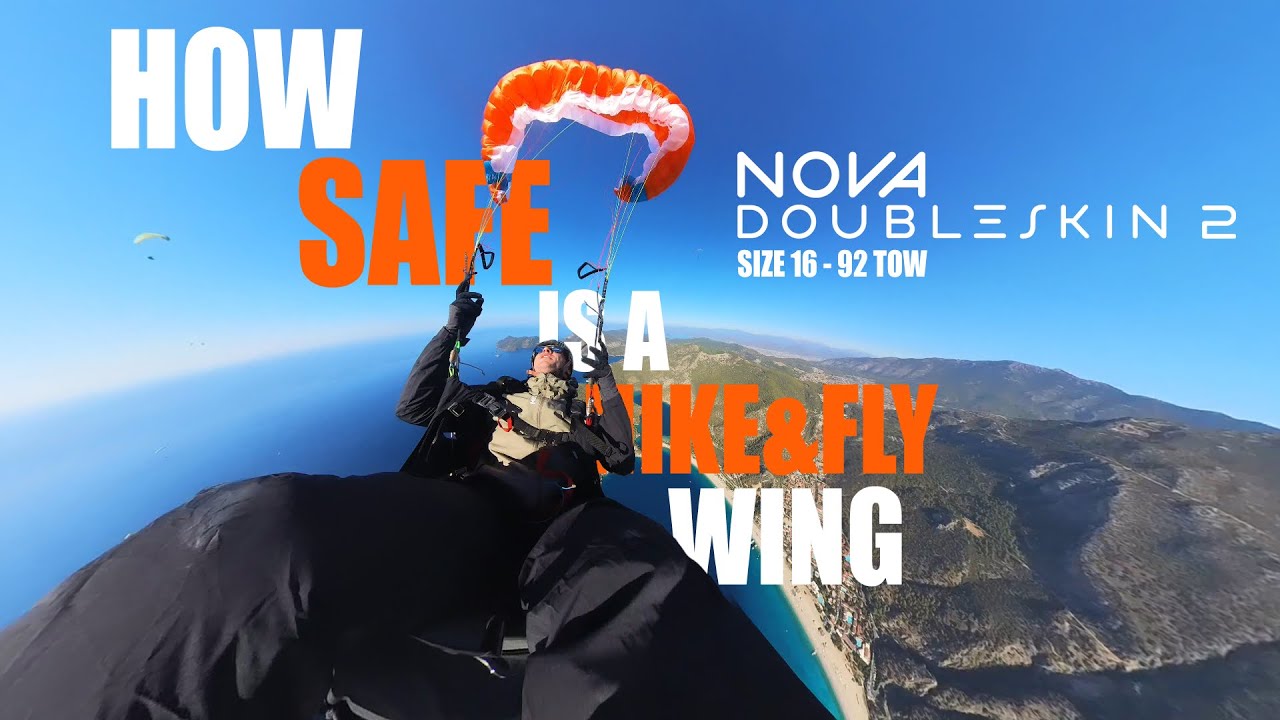 НАСКОЛЬКО БЕЗОПАСНО ВАШЕ КРЫЛО HIKE&FLY? - NOVA DOUBLESKIN2 16 - 92 TOW