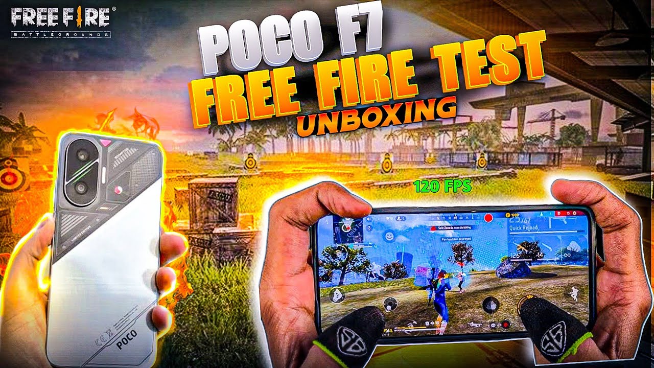 Poco F7 Free Fire Test //  Poco F7  Gaming test // Poco F7 Free Fire Gameplay // And Unboxing