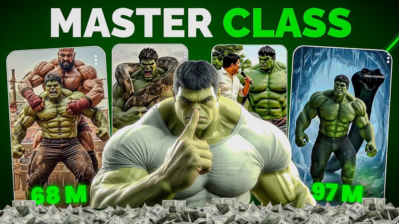 How To Create PERFECT HULK AI Videos | 100% Free Hulk Badmash AI Style (Step-By-Step)