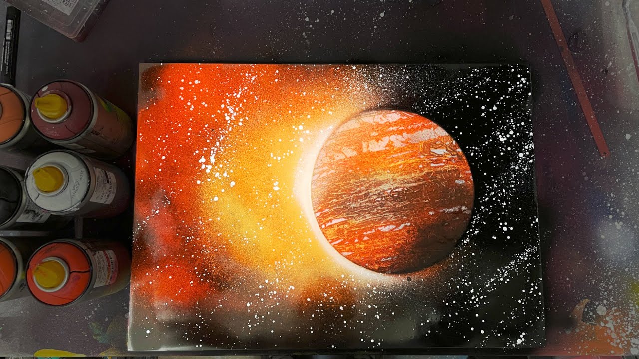 Planet Mars | Spray Paint Art