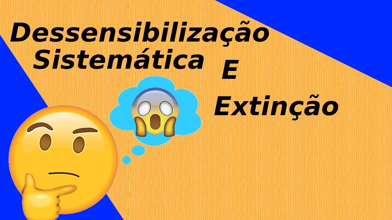 Extinção, contracondicionamento e dessensibilização sistemática